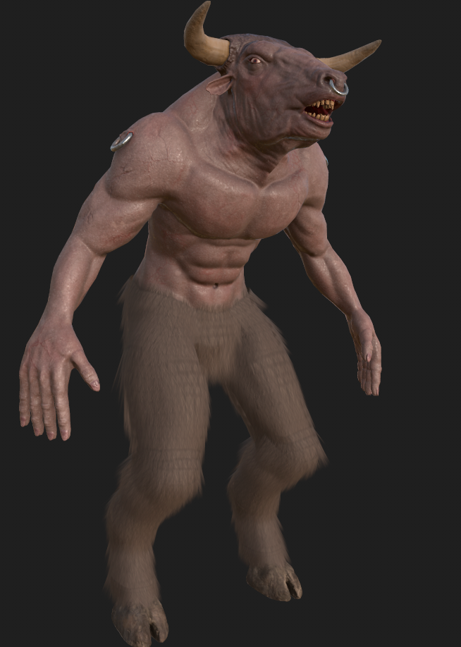 Minotaur Substance Render