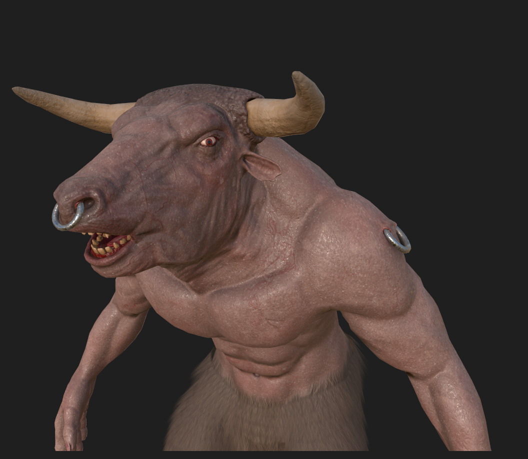 Minotaur Head Render